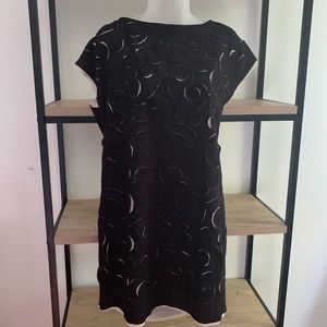 Catherine Malandrino laser cut shift dress size M